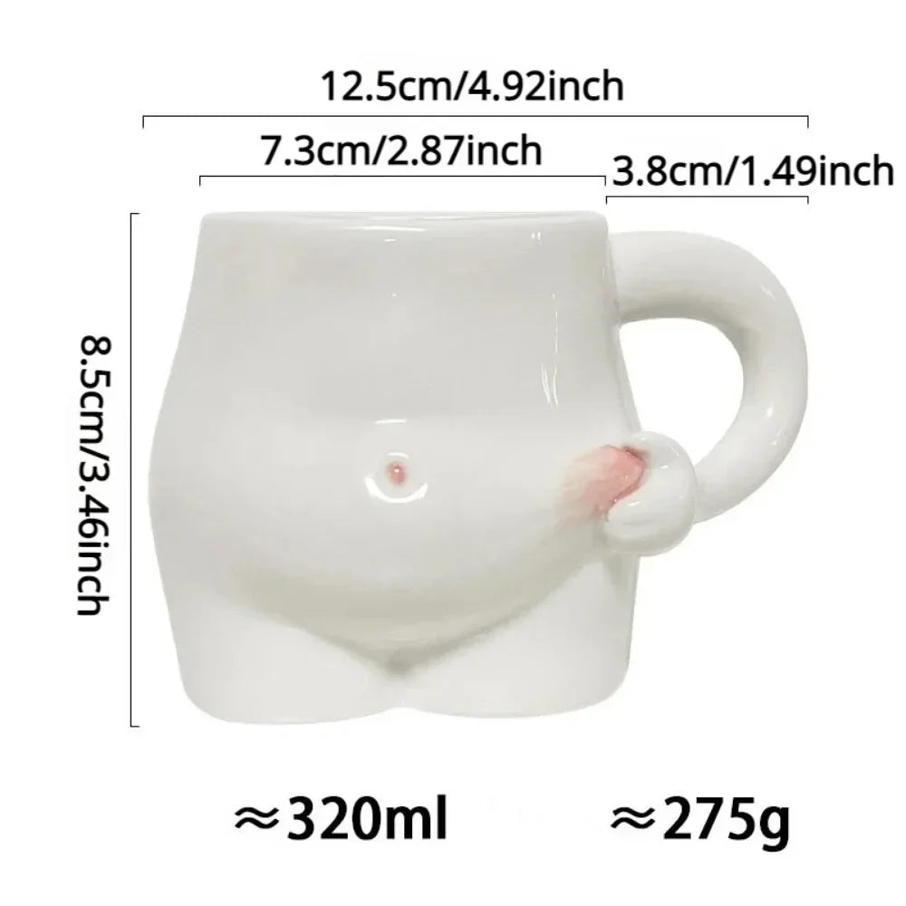 Big Belly Fat Keramik Kaffeetasse