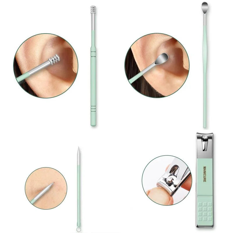 Clippro 12-16Teile/Set Edelstahl Nagelknipser Set Mit Faltbeutel
