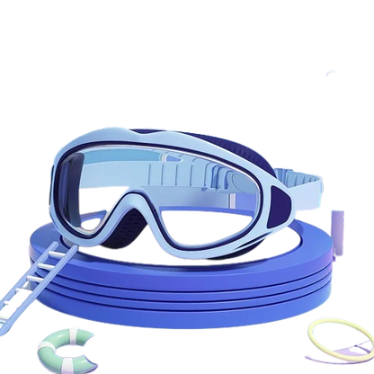 HD-Schwimmbrille für Kinder mit großem Rahmen, wasserdicht und beschlagfrei