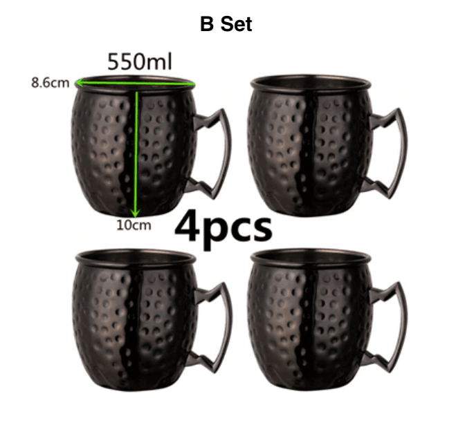 4 Stück 550 ml Moscow Mule Becher