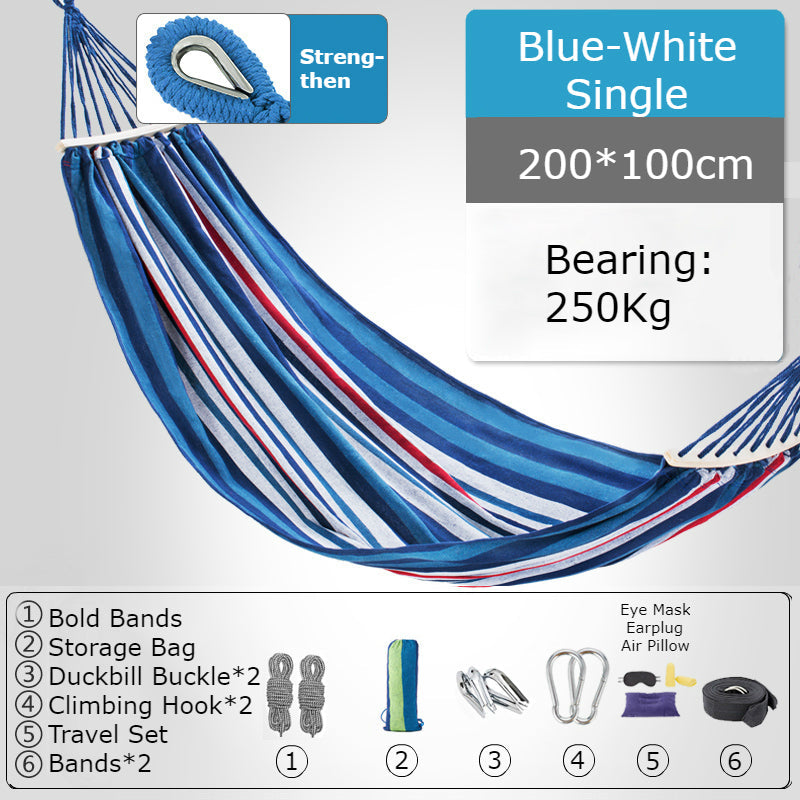 Sandsberg | Verdickte Einzel-/Doppelschaukel, Atmungsaktiver, Sicherer und Bequemer, Für Camping, Wohnheim & Freizeit