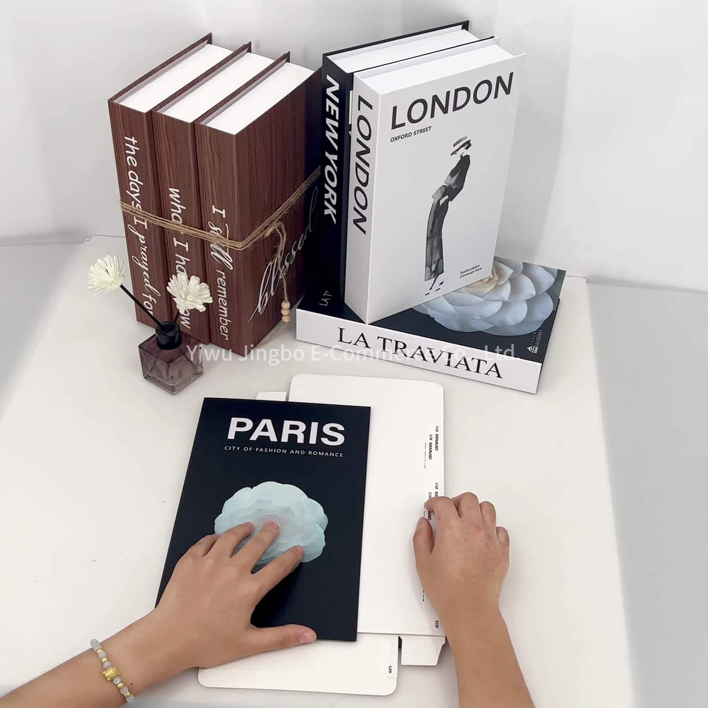 ChicDecor - Set von 3 eleganten Büchern für Einrichtungsstil