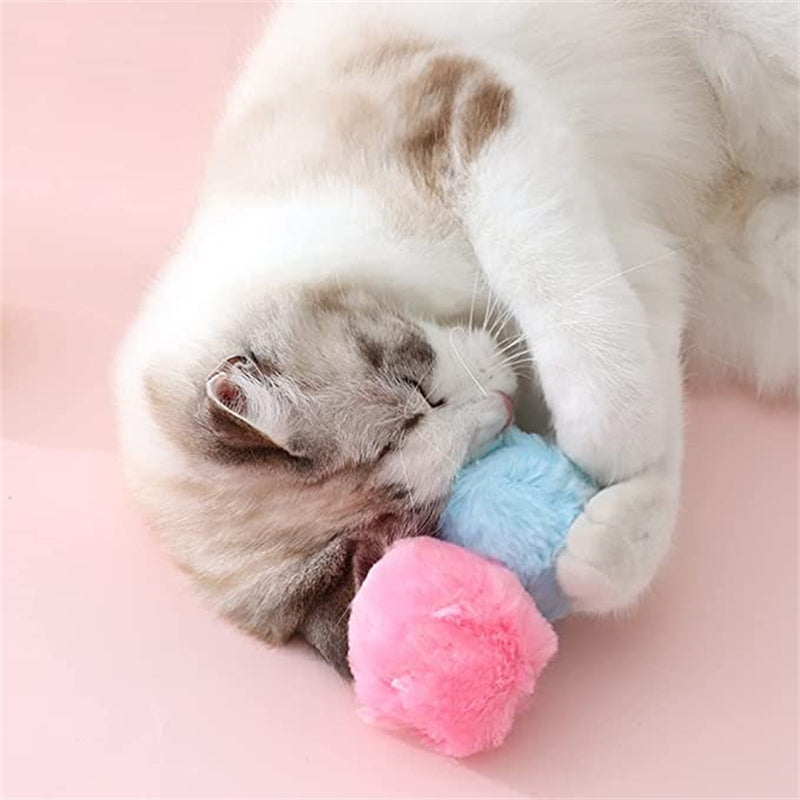 Sandsberg | Haustier Elektrisches Ballspielzeug mit Plüschbezug (4 Farben enthalten)