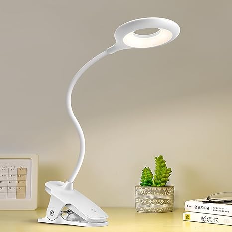 Sandsberg | Wiederaufladbare LED Tischlampe mit Clip – Einstellbare Schreibtischleuchte für Homeoffice und Studium