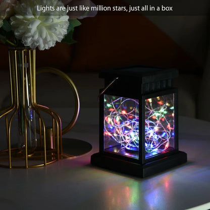 Sandsberg | Solar LED Laterne mit Drahtlichtern – Dekorative Gartenlampe für Außenbereich und Terrasse