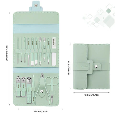 Clippro 12-16Teile/Set Edelstahl Nagelknipser Set Mit Faltbeutel