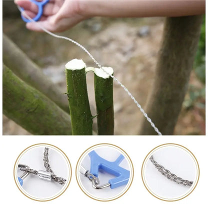 Sandsberg | Drahtsäge für Garten und Outdoor – Kompakte Säge für Abenteuer und Gartenarbeit