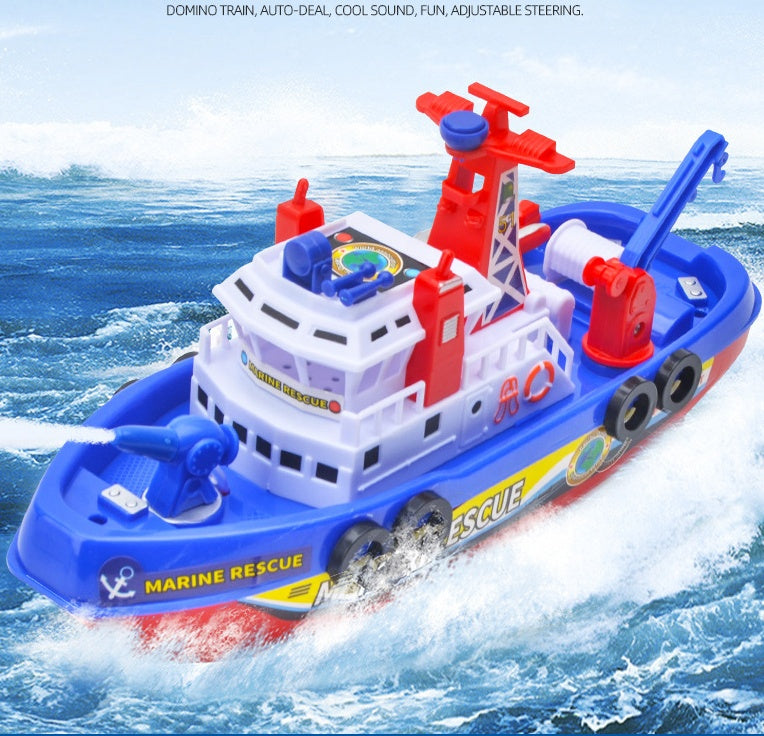 Sandsberg Marine Feuerboot für Jungen von 3 bis 6 Jahren, Simulationsmodell eines Schnellboots.