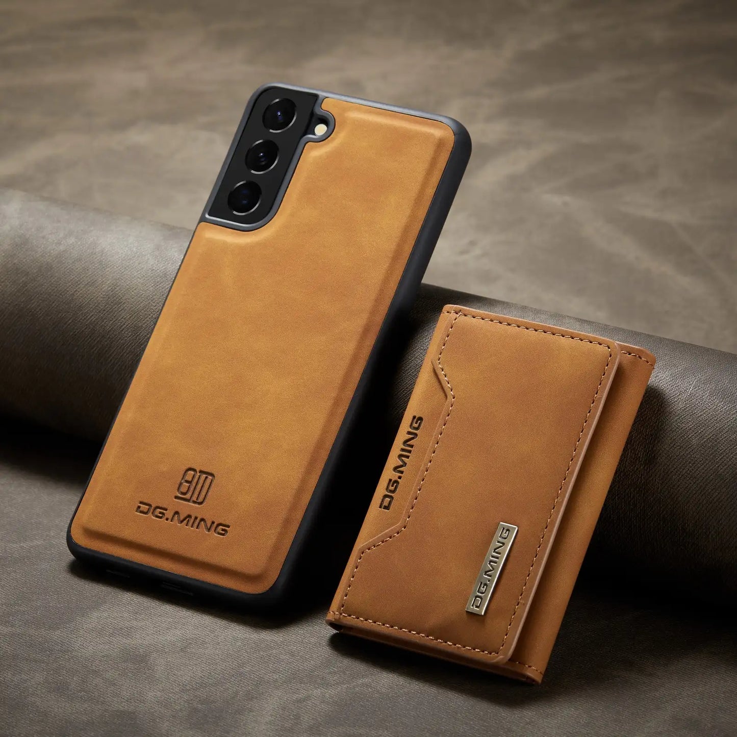 Kartenhalter - Schutzhülle aus Premium-Leder für Samsung