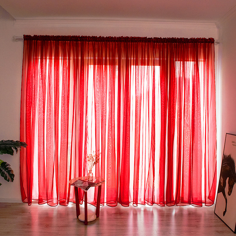 Einfache Voile Fenster Gardine