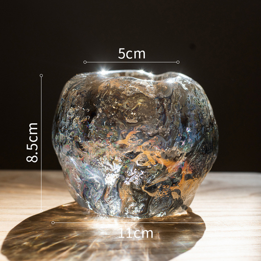 Sandsberg | Glas Teelichthalter – Dekorativer Kerzenhalter aus klarem Glas für gemütliche Beleuchtung