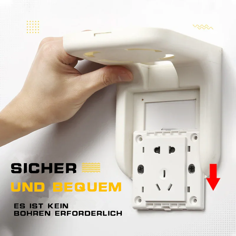 Kein Stanzen erforderlich Steckdosenregal
