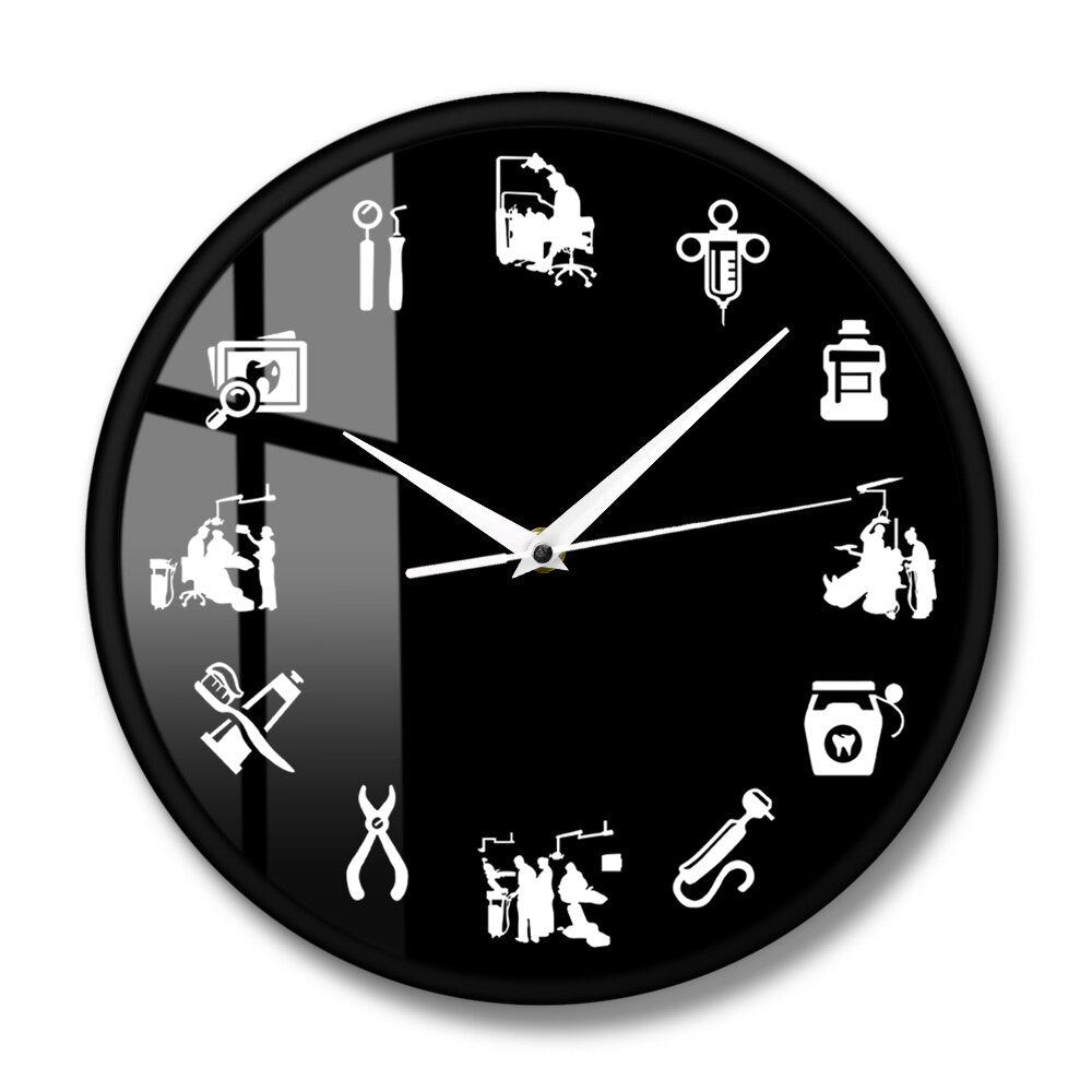 Sandsberg-Design Wanduhr - Stilvolle Uhr für Zahnarztpraxen