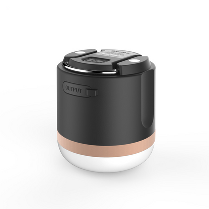 Sandsberg | Tragbare LED Campinglampe mit Powerbank – Wiederaufladbar, USB-Anschluss, für Outdoor & Notfälle