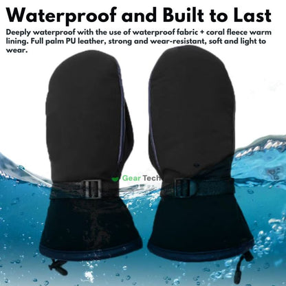 Sandsberg | Elektrische Heizhandschuhe | Beidseitige Heizung, Wasserdicht & USB-aufladbar für Skifahren, Wandern, Fäustlinge & tägliche Verwendung