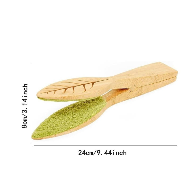 Sandsberg | Pflanzenblatt Reinigungszange aus Holz für sanfte Blattpflege