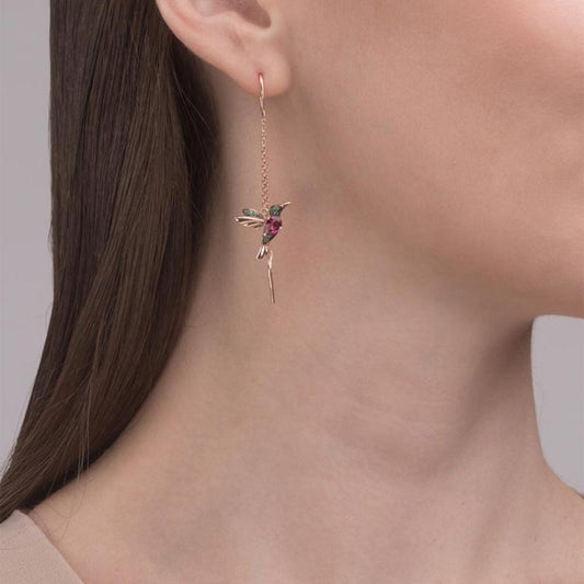 Sandsberg elegante Kolibri Strass Ohrstecker