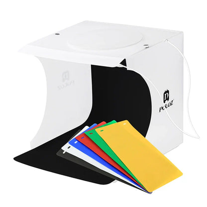 Sandsberg | 23cm Mini Fotostudio Lichtkasten mit weichem Licht für atemberaubende Schmuck- & Produktaufnahmen