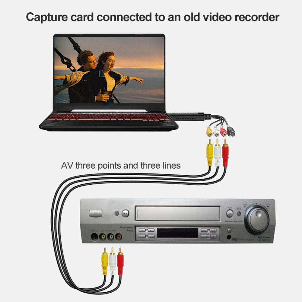 Tragbares USB RCA Videoaufnahmegerät