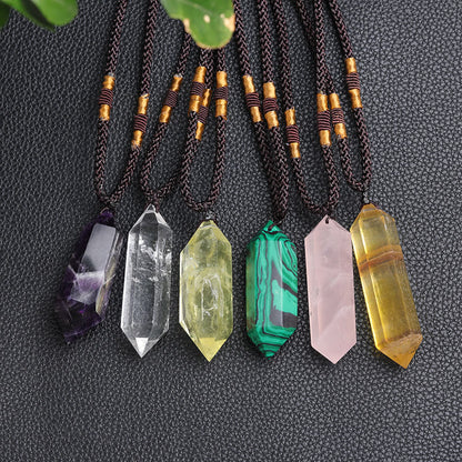 Sandsberg | Natürliche Kristall-Amethyst-Heilungs-Halskette - Lyra