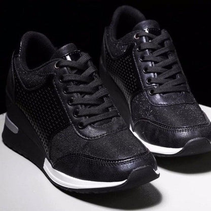 High Heel Sneakers mit Keilabsatz