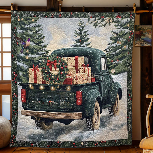 Festliches Weihnachts-Lkw-Quilt
