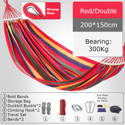 Sandsberg | Verdickte Einzel-/Doppelschaukel, Atmungsaktiver, Sicherer und Bequemer, Für Camping, Wohnheim & Freizeit