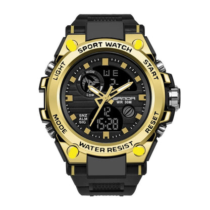 ⌚Sportliche Dual-Display Mode Multifunktionale wasserdichte leuchtende Herrenarmbanduhr