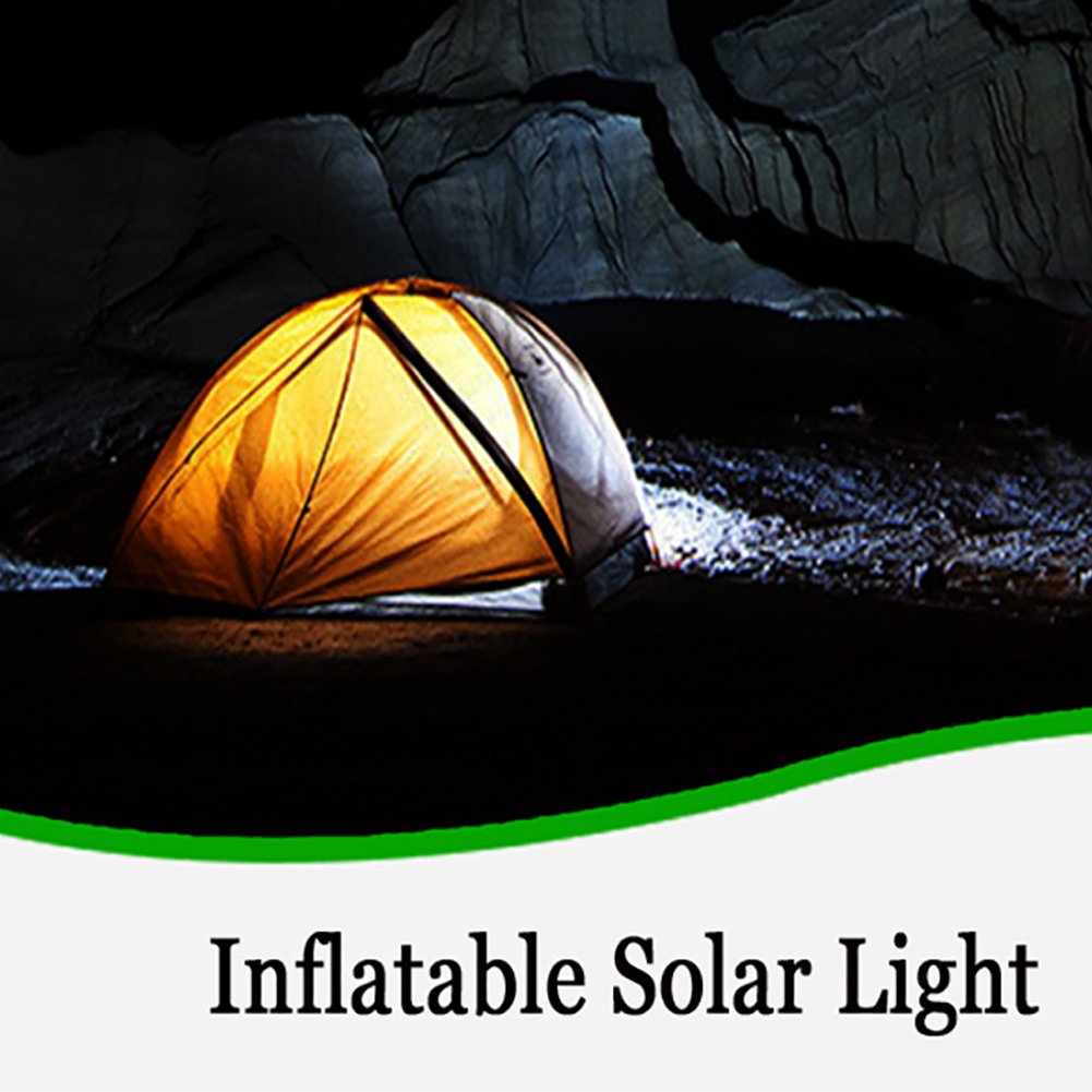 Sandsberg | Solarlampe in Transparenter Tasche – Energiesparende LED Lampe für Garten und Außenbereich