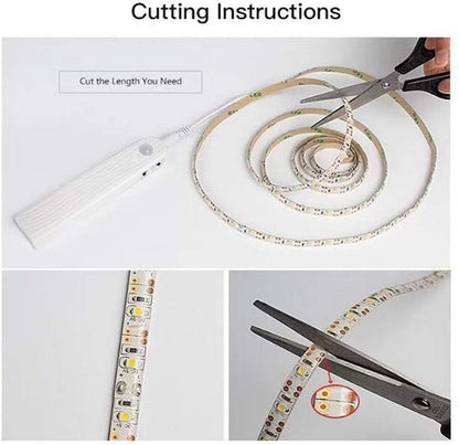 Sandsberg | LED Lichtstreifen mit Fernbedienung – 2 Meter flexibler Strip für dekorative Beleuchtung in Schränken und Regalen