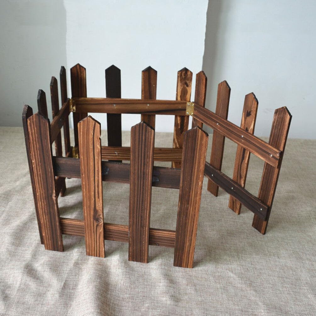 Sandsberg | Dekorativer Holz Gartenzaun für Beete und Außenbereiche