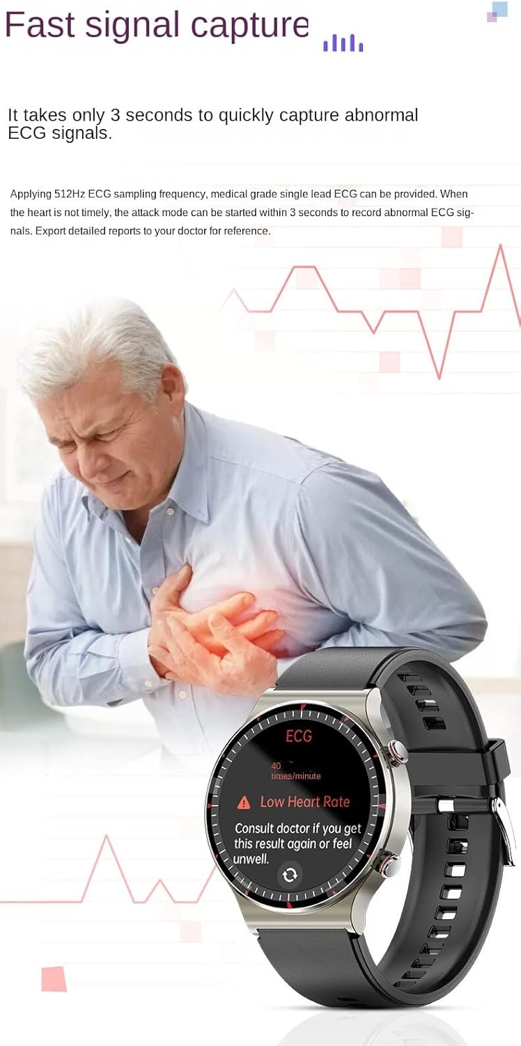 Sandsberg | CardioSense – Medizinische ECG-Smartwatch mit Osram-Sensor & 24/7 Gesundheitsüberwachung