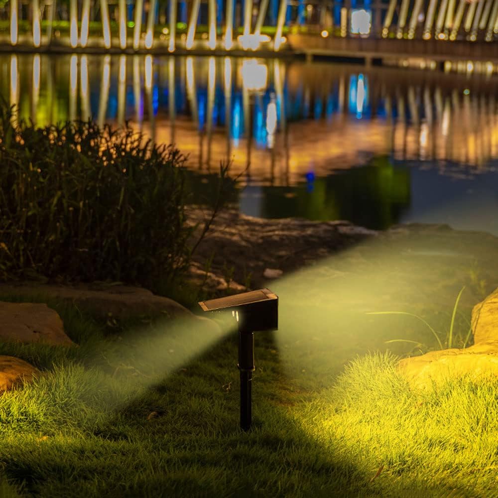 Sandsberg | Solar LED Strahler – Außenbeleuchtung mit Solarplatte für Garten und Wege
