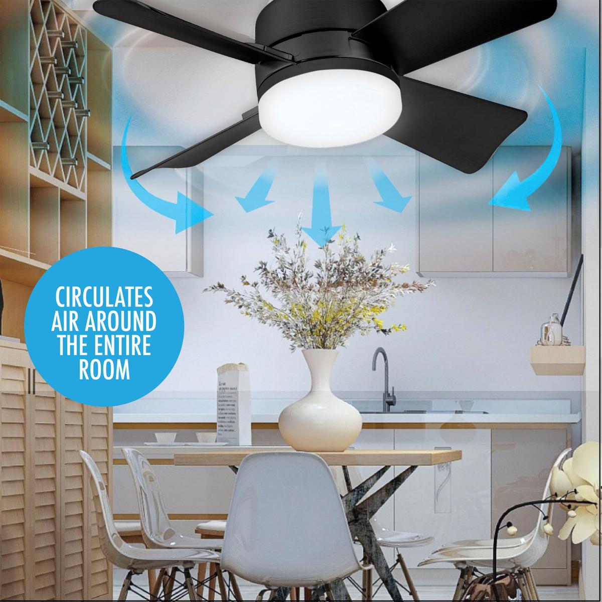 2-IN-1 TRAGFÄHIGER DECKENVENTILATOR & LICHT mit Fernbedienung