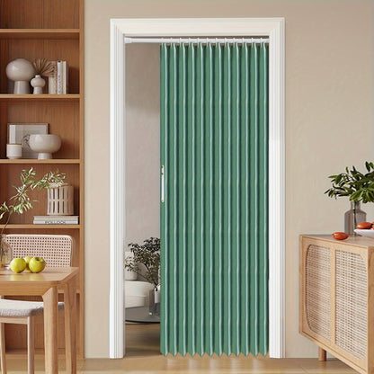 Sandsberg | Bunte magnetische Faltenvorhang – Einfache Dekoration, platzsparender Raumteiler für Zuhause und Geschäft – Lebhaftes künstlerisches Design, maschinenwaschbares Polyester