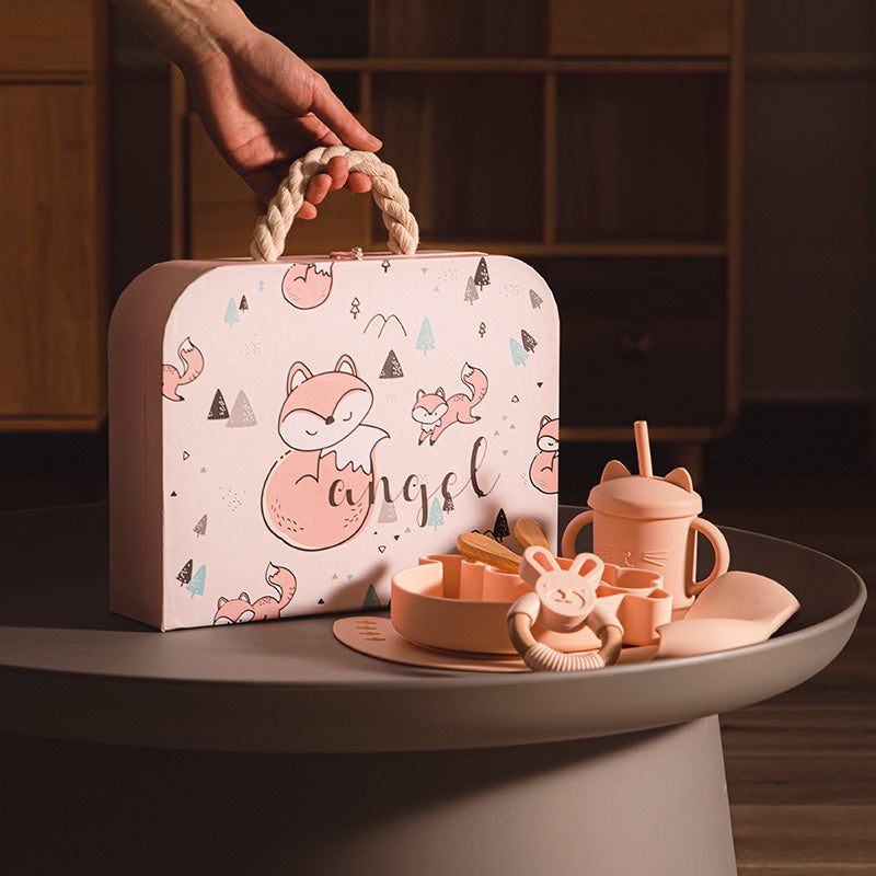 Baby Silikon Geschirr Set Geschenk