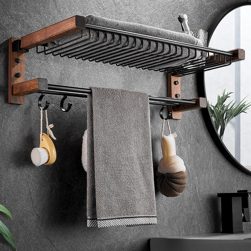 Sandsberg | Holz- & Aluminium Badezimmerset Braun Badezimmerzubehörset