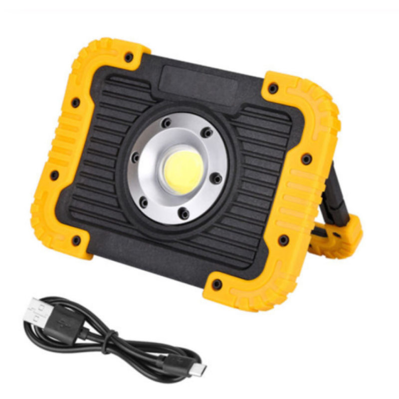 Sandsberg | Wiederaufladbare LED Baustellenstrahler – Tragbare Arbeitsleuchte mit USB und Robuster Hülle