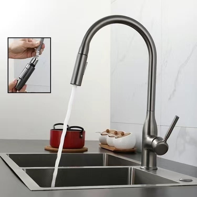Sandsberg | Moderner Pull-down Wasserfüller Einhand Hochbogen Küchenspülenarmatur