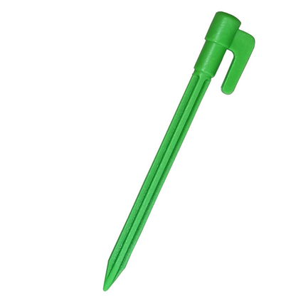 Sandsberg | Kunststoff Zeltspieße mit Haken – Camping Erdnägel für Planen und Tarp