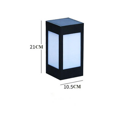 Sandsberg | Solar LED Gartenlaterne im Quadrat-Design – Dekorative Außenbeleuchtung für Wege und Terrasse