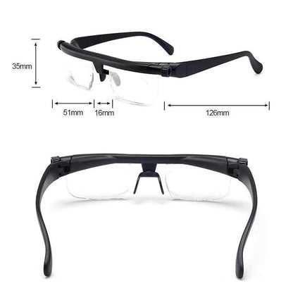 Fokus einstellbare Brille Lesebrille Unisex