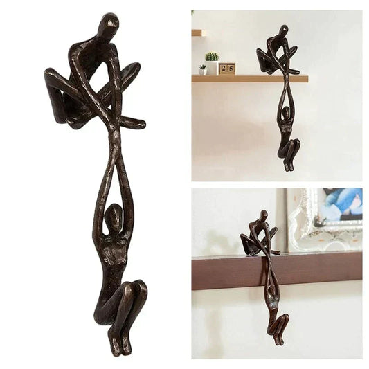 Sandsberg immer Liebe und Stärke Bronze-Skulptur Statue Luxus Home Decoration