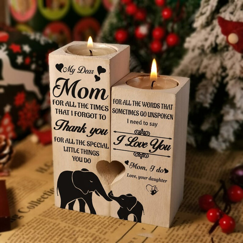 Sandsberg | Smile A Lot More - Holzkerzenhalter mit Kerze Geschenk für Ihre Lieben