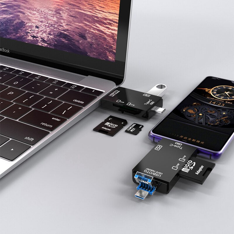 6 in 1 Usb/OTG-Speicherkartenleser