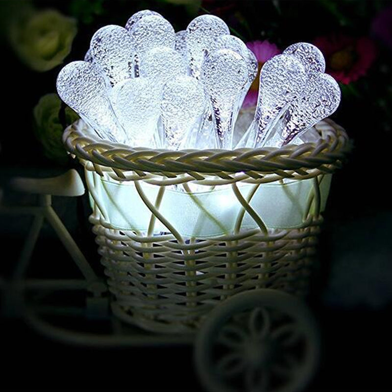 Sandsberg | Outdoor Solar Lichterkette, Garten Dekor LED Wassertropfen Wasserdichte Lichter