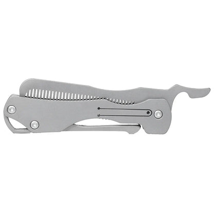 Sandsberg | Pure Titanium Faltkamm - Antistatischer Reise-Massagkamm