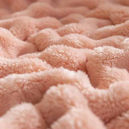 Bubbeltextur Fleece Decke - BubbleNest