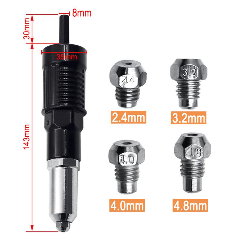 Sandsberg | Professionelles Nietenzangen-Adapter-Kit