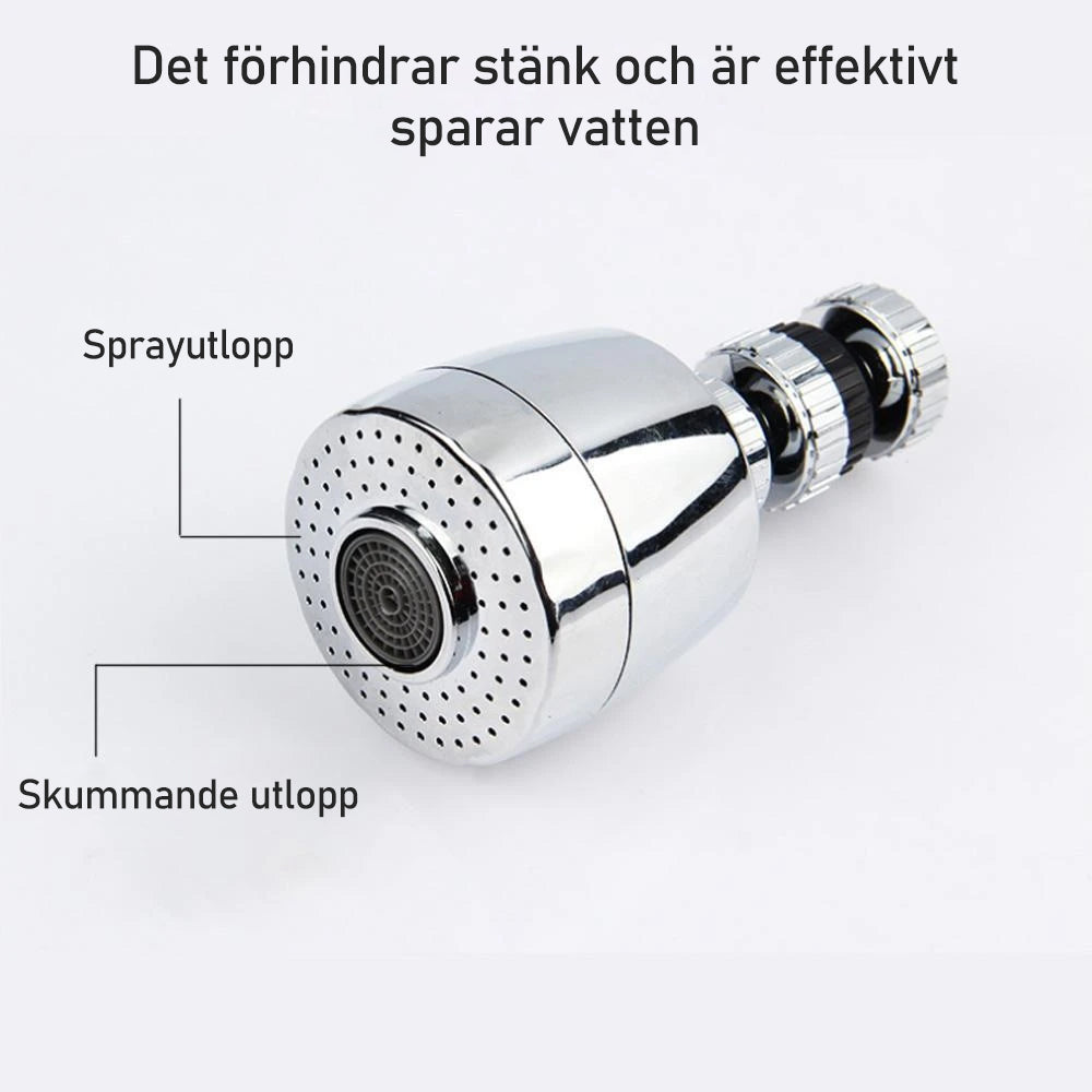 360 ° drehbarer wassersparender Wasserhahnaufsatz